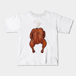 Roast chicken cartoon illustration Kids T-Shirt